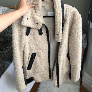 Zara Teddy Aviator Jacket